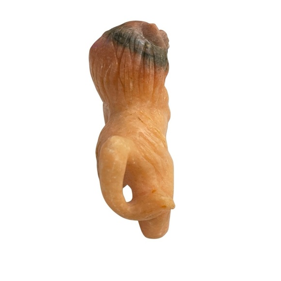Soap Stone small Lion Figurine 
4.25”W x 3.25”T heavy, paper weight - Picture 3 of 10